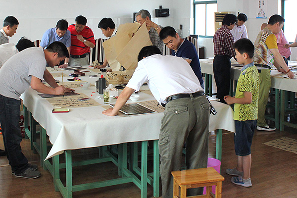 中國(guó)人民大學(xué)、北京師范大學(xué)王學(xué)嶺書(shū)法工作室在安邦集團(tuán)面授會(huì)(圖4)